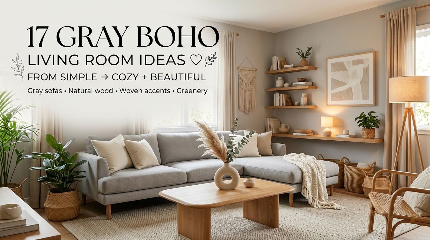 You are currently viewing 17 Beautiful Gray Boho Living Room Ideas to Inspire Your Decor