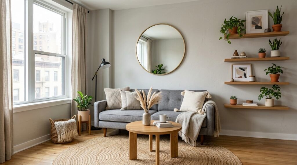 Beautiful Gray Boho Living