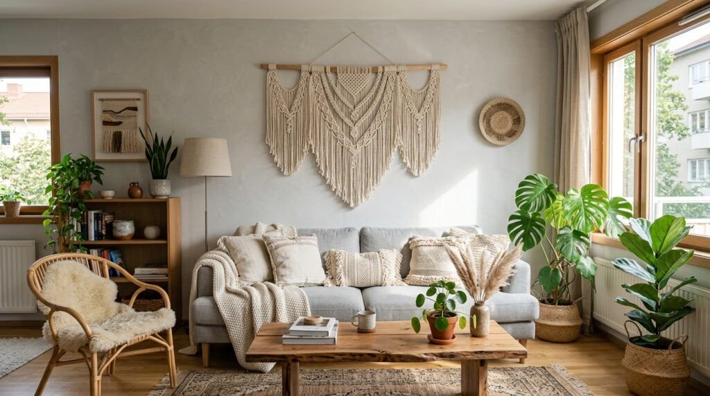 Boho Living Room Grey