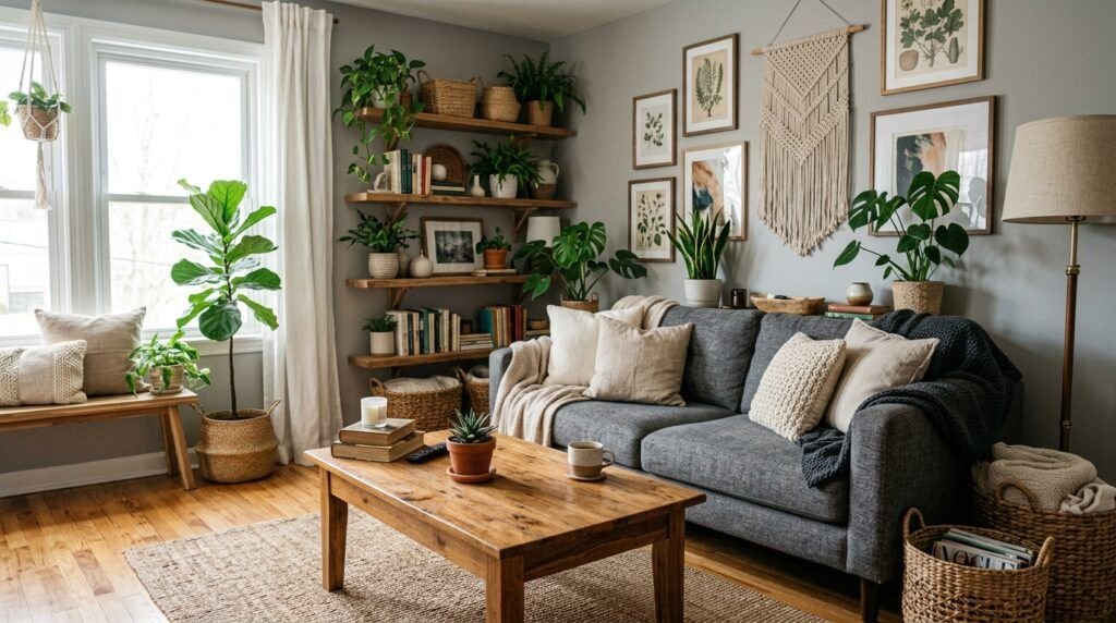Boho Living Room Grey