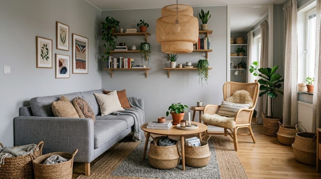 Boho Living Room Grey