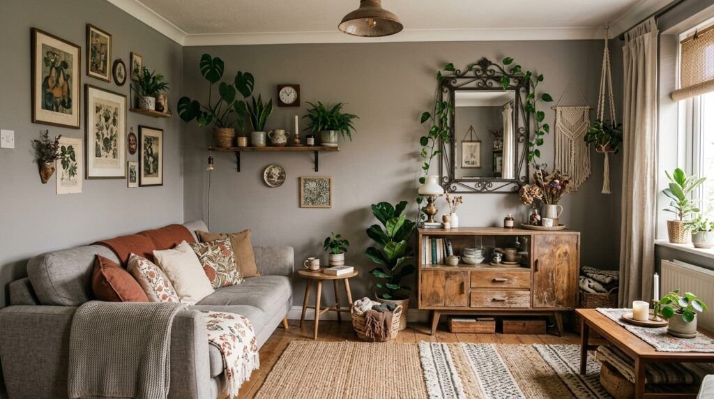 Boho Living Room Grey