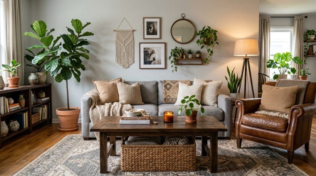 Boho Living Room Grey