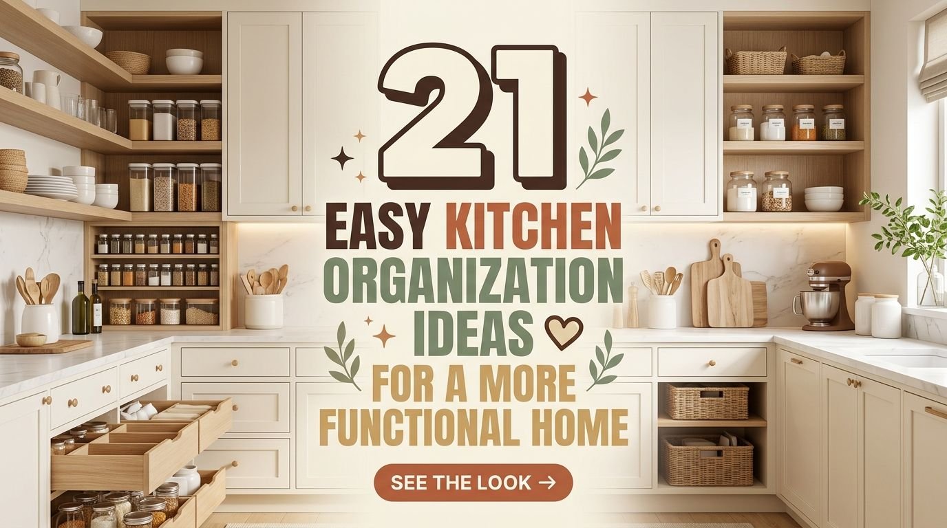 You are currently viewing 21 Easy Kitchen Organization Ideas for a More Functional Home