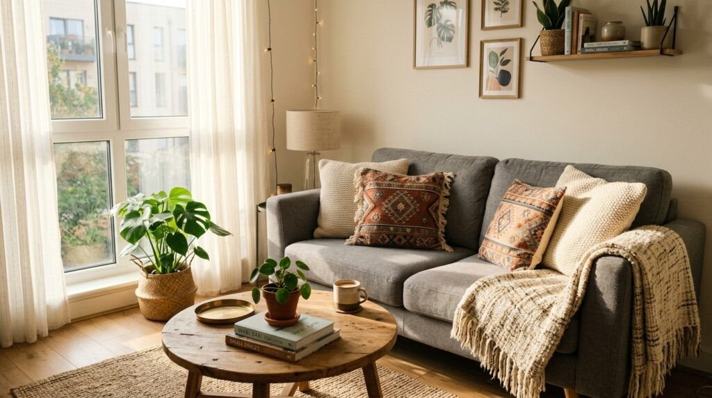 Boho Living Room Grey
