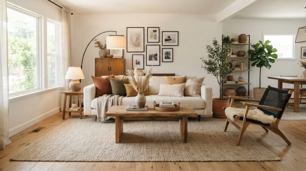 Modern Boho Living Room