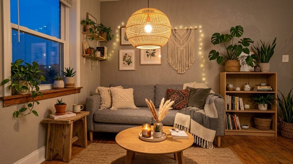 Boho Living Room Grey