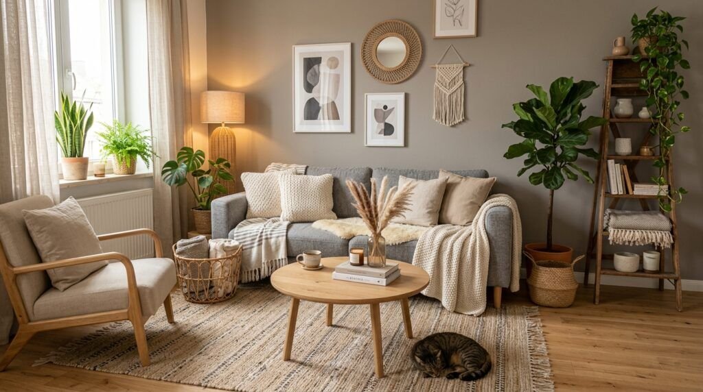 Boho Living Room Grey