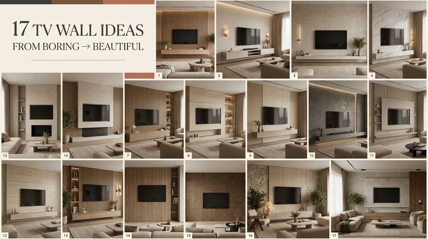 You are currently viewing 17 Living Room TV Wall Ideas to Make Your Space Stylish, Cozy & Modern