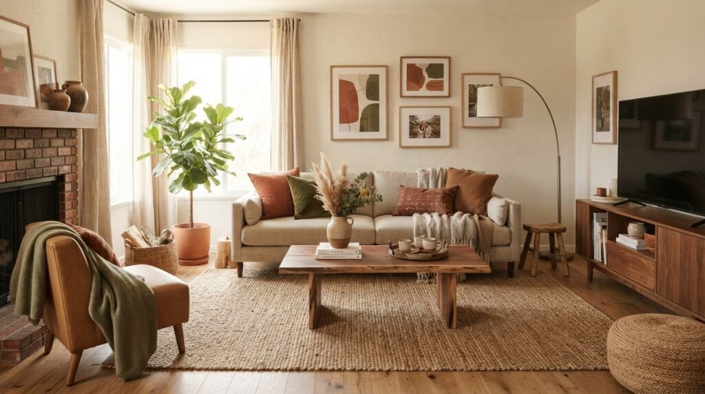 Modern Boho Living Room