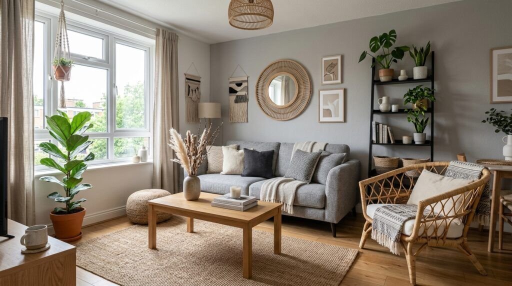 Boho Living Room Grey