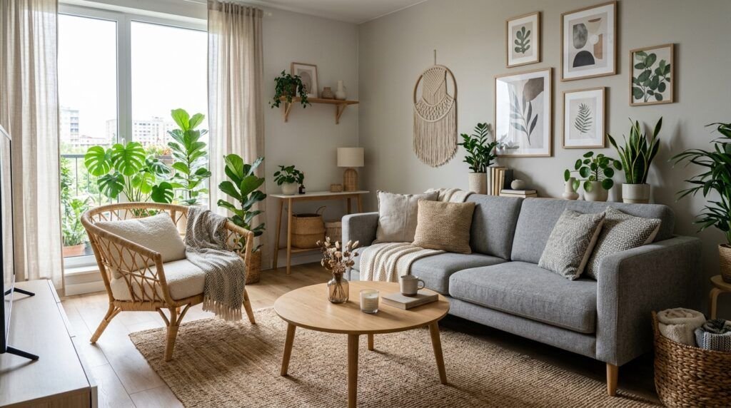 Boho Living Room Grey