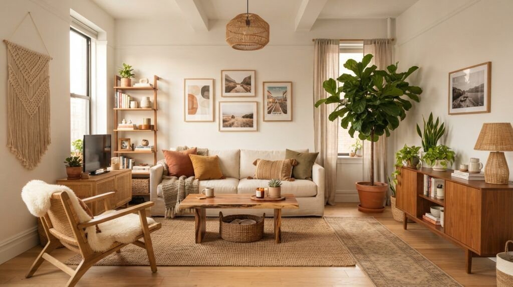 Modern Boho Living Room