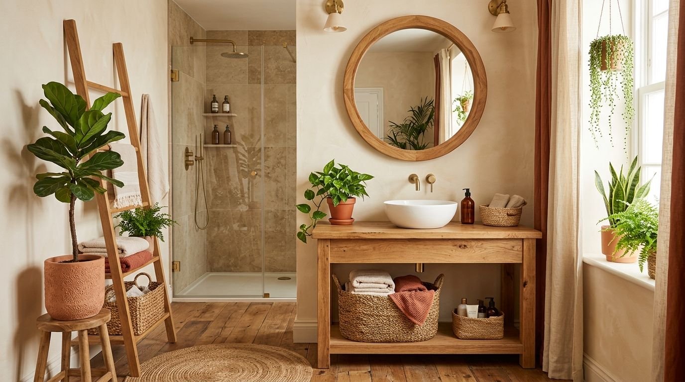 Read more about the article 15 Modern Boho Bathroom Ideas for a Warm, Relaxed Look
