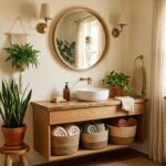 15 Modern Boho Bathroom Ideas for a Warm, Relaxed Look
