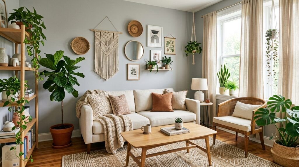 Boho Living Room Grey