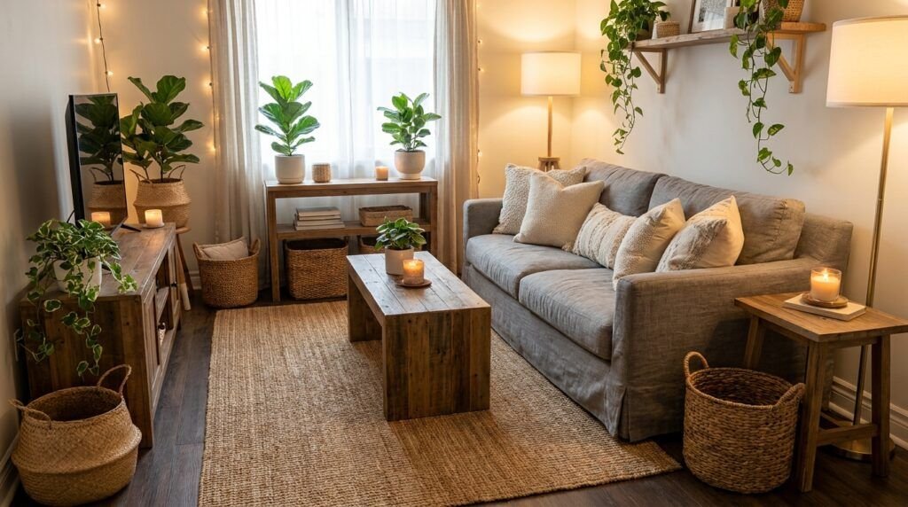Beautiful Gray Boho Living