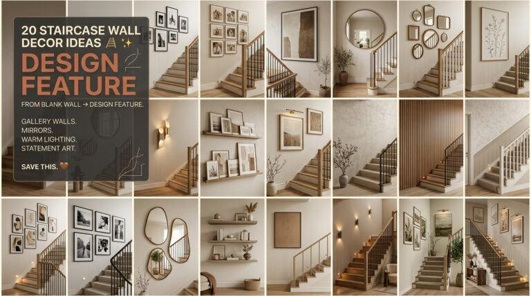 Read more about the article 20 Staircase Wall Decor Ideas to Transform Your Stairway in Style