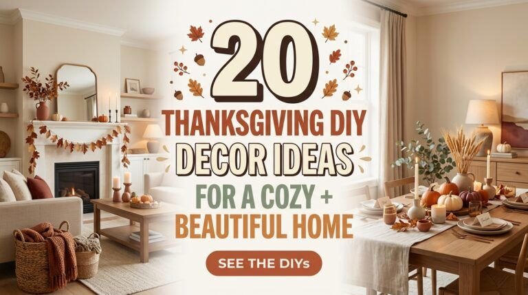 Read more about the article 20 Thanksgiving DIY Decor Ideas for a Cozy & Beautiful Home