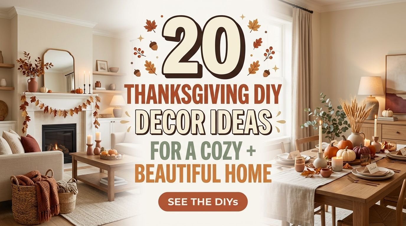 You are currently viewing 20 Thanksgiving DIY Decor Ideas for a Cozy & Beautiful Home