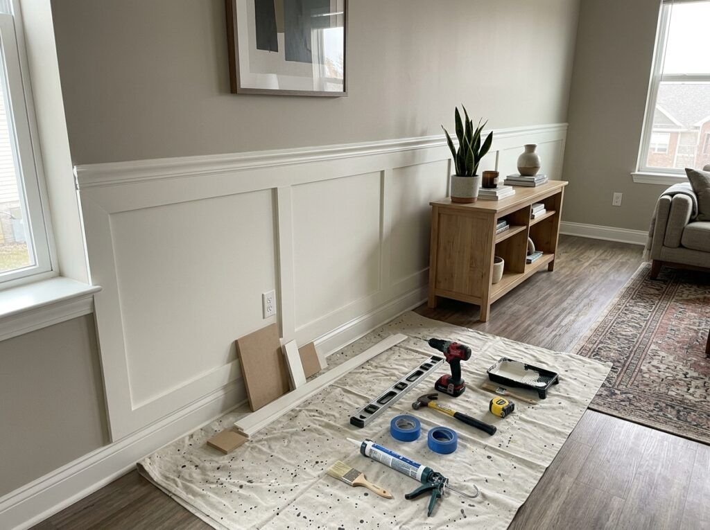 Half Wall Paneling Ideas