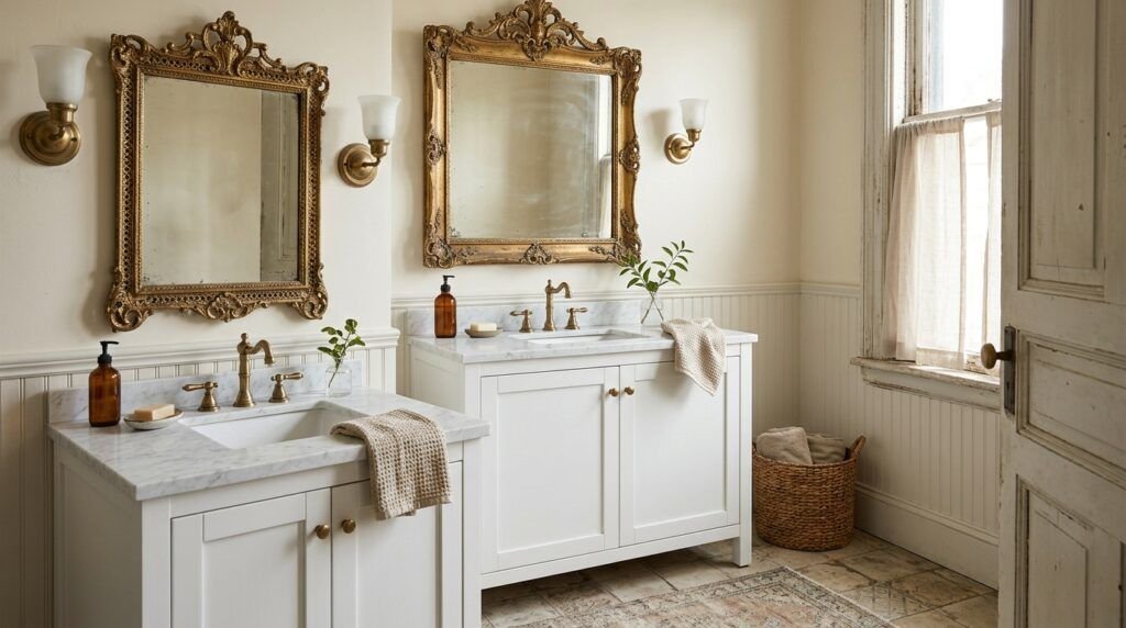 Vintage Farmhouse Bathroom