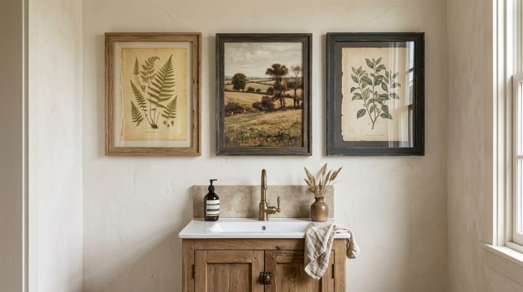 Vintage Farmhouse Bathroom