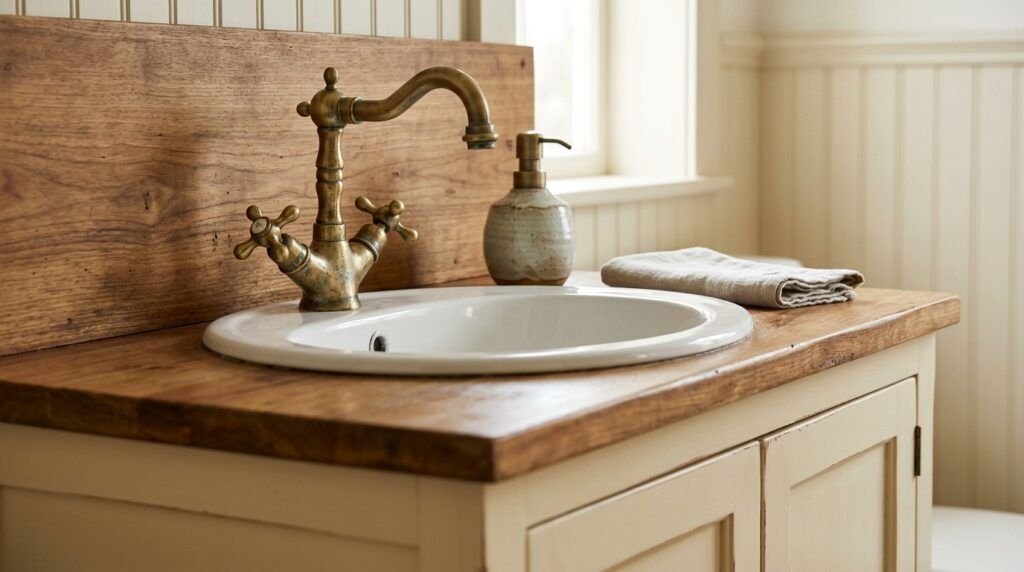 Vintage Farmhouse Bathroom