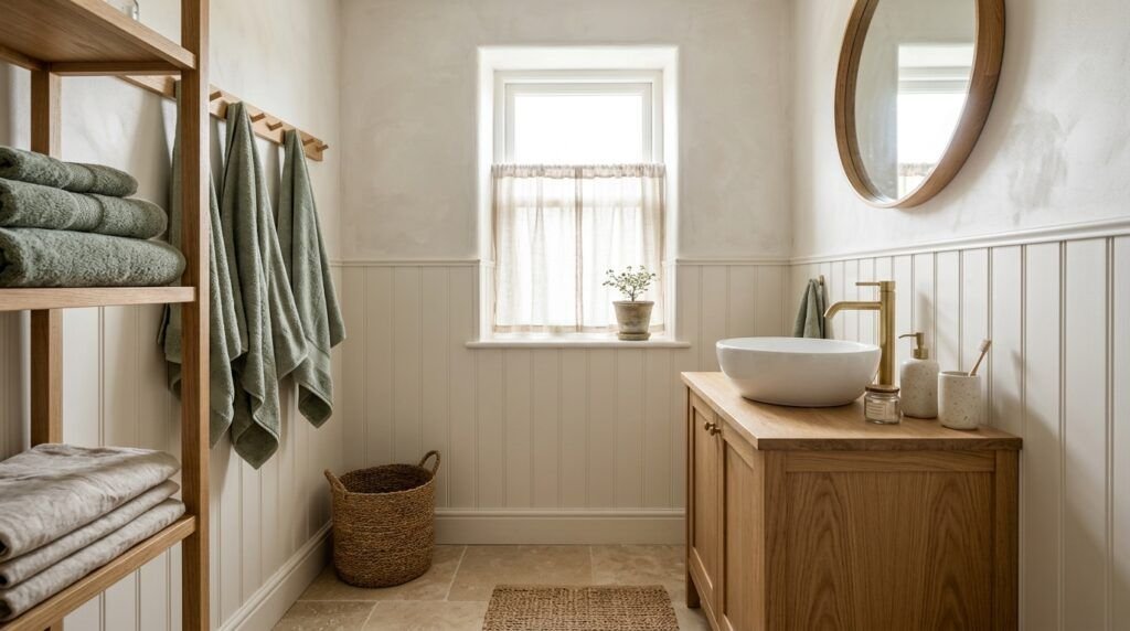 Vintage Farmhouse Bathroom
