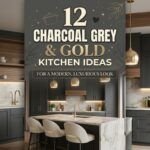12 Charcoal Grey & Gold Kitchen Ideas for a Modern, Luxurious Look
