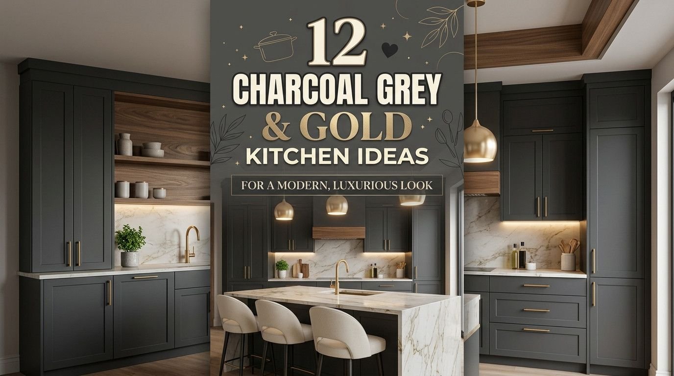 You are currently viewing 12 Charcoal Grey & Gold Kitchen Ideas for a Modern, Luxurious Look