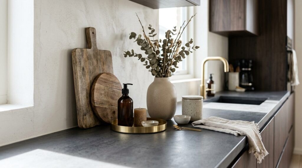 Charcoal Grey & Gold Kitchen Ideas