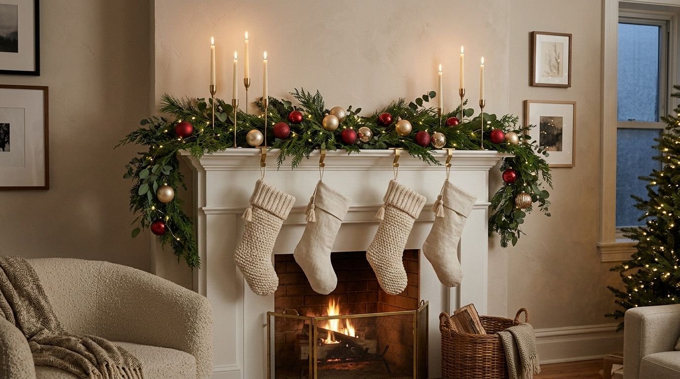 You are currently viewing 19 Elegant Christmas Mantel Ideas for a Stylish Home