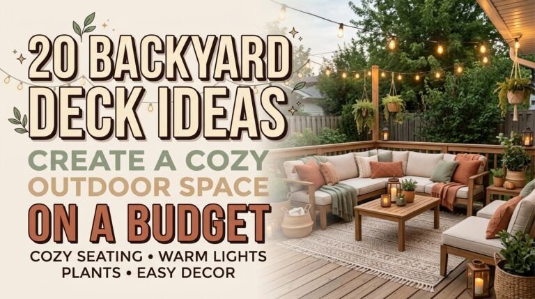 Read more about the article 20 Backyard Deck Ideas to Create a Cozy Outdoor Space on a Budget
