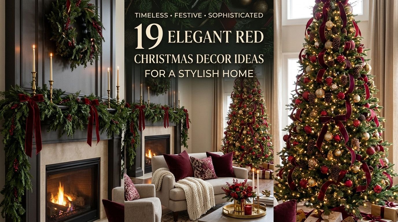 You are currently viewing 19 Elegant Red Christmas Decor Ideas for a Stylish Home