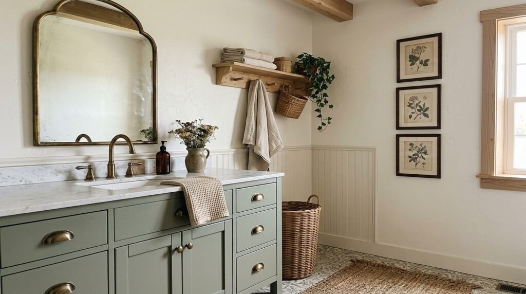 Vintage Farmhouse Bathroom