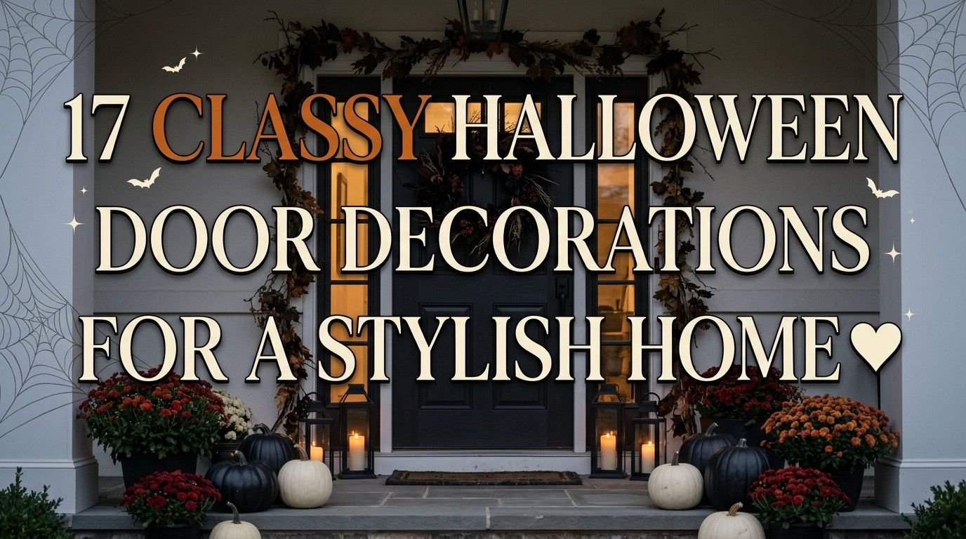 You are currently viewing 17 Classy Halloween Door Decorations for a Stylish Home