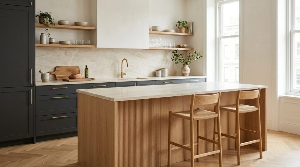 Charcoal Grey & Gold Kitchen Ideas
