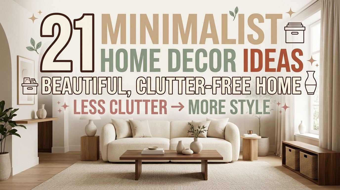 You are currently viewing 21 Minimalist Aesthetic Home Decor Ideas for a Beautiful, Clutter Free Home