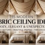 15 Modern Fabric Ceiling Ideas for a Cozy and Elegant Home