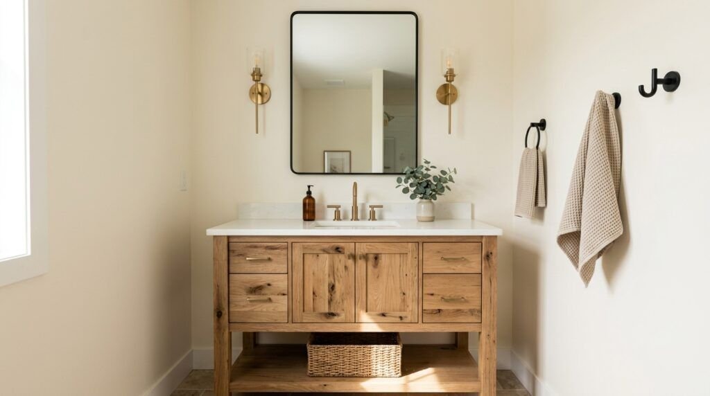 Vintage Farmhouse Bathroom