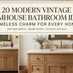 20 Modern Vintage Farmhouse Bathroom Ideas for Timeless Charm