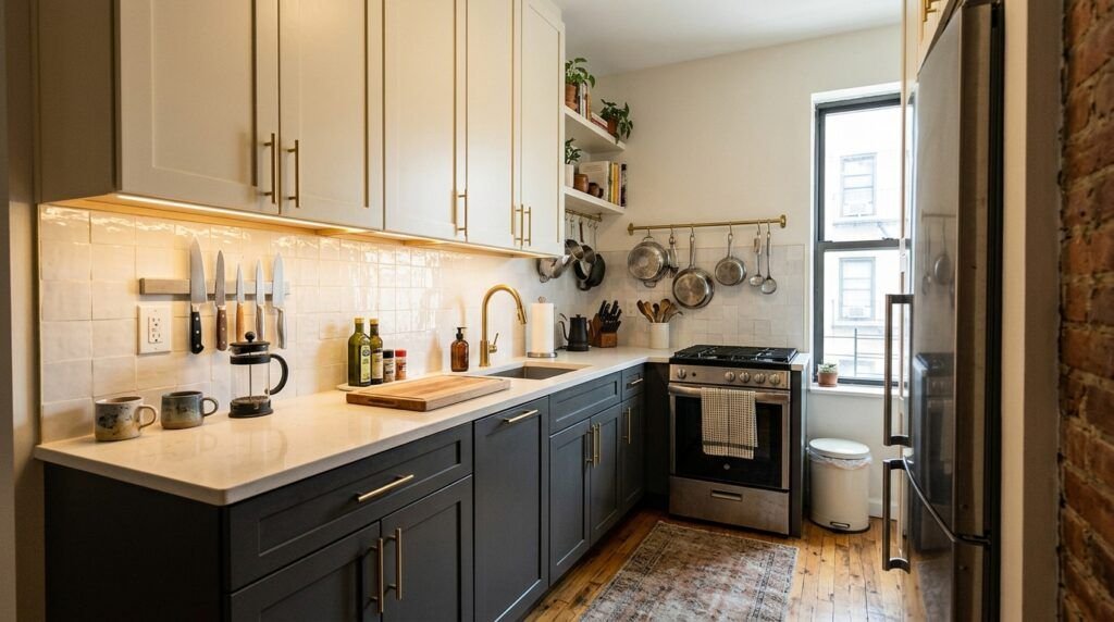 Charcoal Grey & Gold Kitchen Ideas