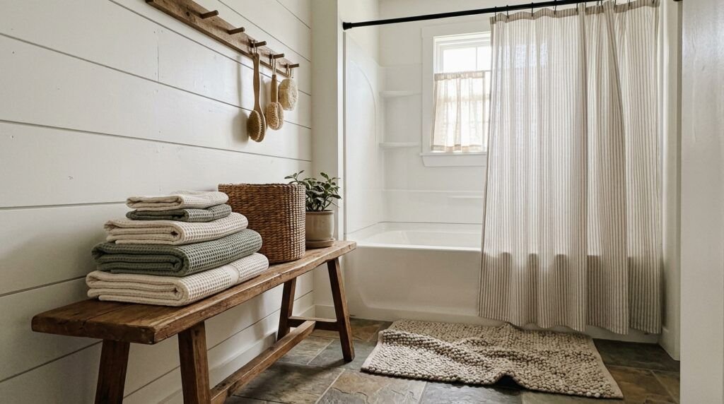 Vintage Farmhouse Bathroom